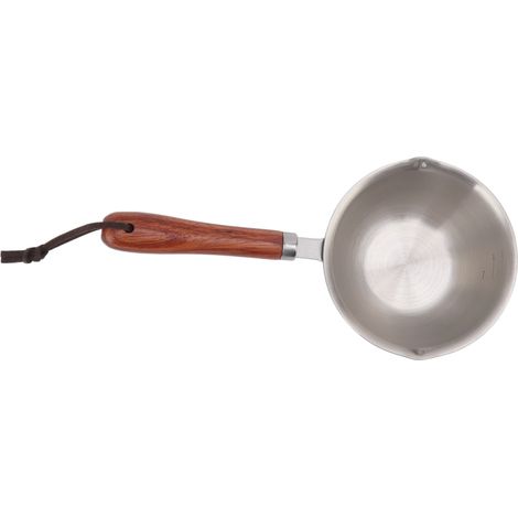 Mini-beurre-casserole en acier inoxydable, chauffe-huile rapide, fond profond, petite casserole à lait, L 200 x 57 x 53 mm / 7,9 x 2,2 x 2,1 pouces (1/5)