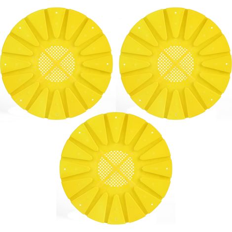 Kit de 3 disques de sortie pour abeilles, 16 voies rondes, plaque anti-fuite en plastique, outil apicole. (1/5)