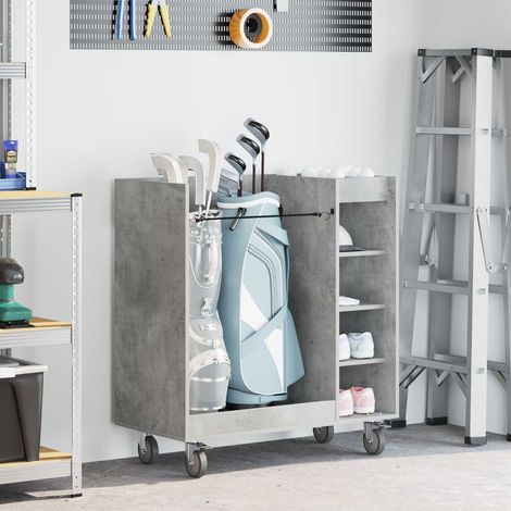 Golf Schrank Mit Rad Uni Beton Grau 90 x 45 x 98 cm