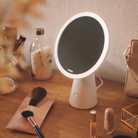 Philips Mirror Tischlampe LED weiß tragbar (1/5)