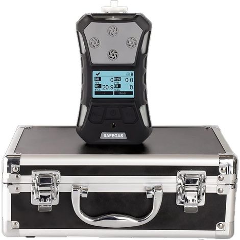 Moniteur de qualité de l'air Détecteur de gaz de pompage 4 en 1 Détecteur Multi-gaz CH4 CO LEL O2 Détecteur Multi-gaz Portable 4 en 1 Capteur de testeur de détecteur de gaz (1/5)