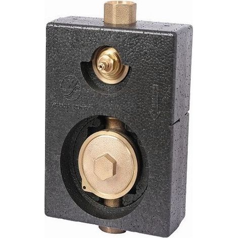 Schlösser Armaturen MONTAGEBLOCK MONO, TYP 2"-KOAX MIT BEF.-MATERIAL, IG 3/4", MESSING
