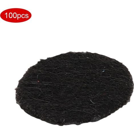 Lot de 100 filtres ronds noirs pour appareil de beauté d'élimination des points noirs (20 mm) (1/5)