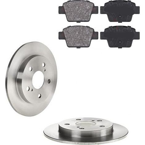 KIT FRENI POSTERIORI compatibile con FIAT STILO (192) - DISCHI + PASTIGLIE OEM: FDB1469 / 15049 , 15952 /SOSTITUZIONE DIRETTA/BASSA POLVERE/SILENZIOSO (1/5)