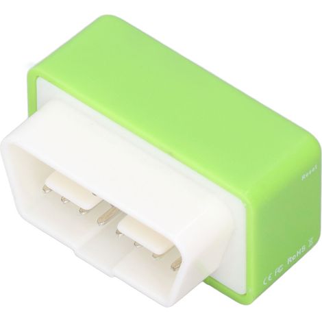 Chip Tuning OBD2 Économiseur Carburant Boîtier Puissance 15% Vert ABS Universel Voitures 1996+ (1/5)