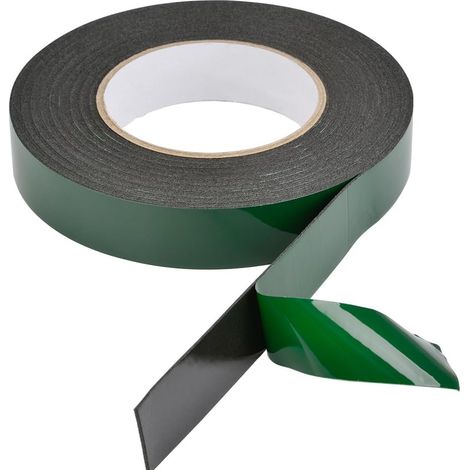 25mm x 10m Ruban Adhésif Double Face Ruban Éponge PE Ruban de Mousse Imperméable (1/5)