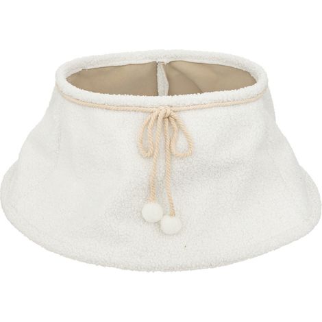 Cache Pied de sapin en Bouclettes Blanche D 56 cm - Feeric Christmas (1/2)