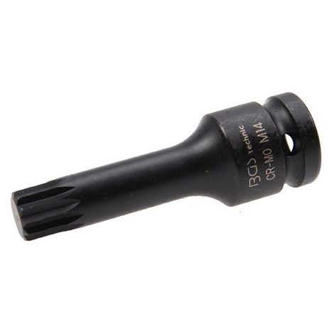 BGS Kraft-Bit-Einsatz Antrieb Innenvierkant 12,5 mm (1/2") Innenvielzahn (für XZN) M14 - 5482-M14