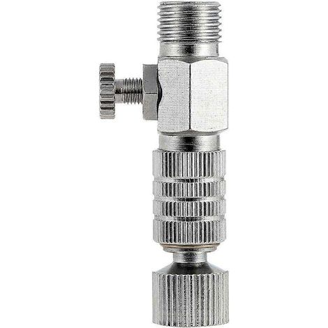 Airbrush-Zubehör: Airbrush-Anschluss (Trennverbinder), Luftstromregler