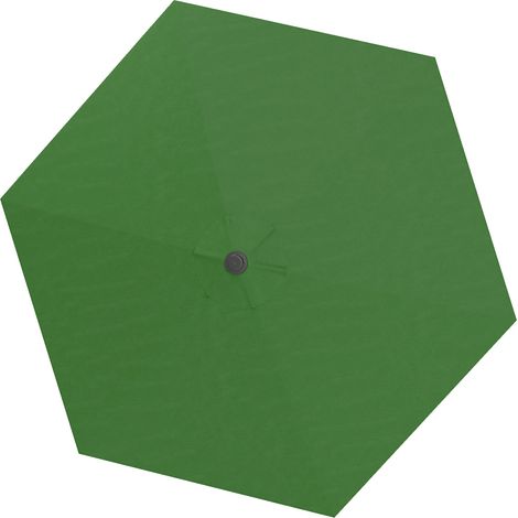 Toile de rechange pour parasol de 3 m, avec ventilation supérieure, protection UV 30+, verte (1/5)