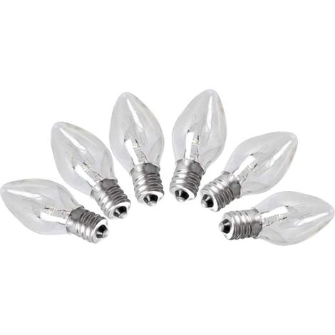 [NON UTILIZZATO] Set di 6 lampadine di sale dell'Himalaya E12, 15 Watt per l'illuminazione della camera da letto, 220-240 V (1/4)
