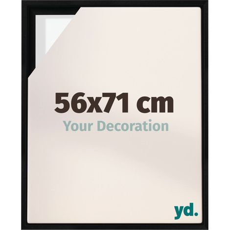Your Decoration - Cadre flottant - Noir Mat - Cadre en caisse américaine pour toile sur chassis - MDF - Lyon (1/5)