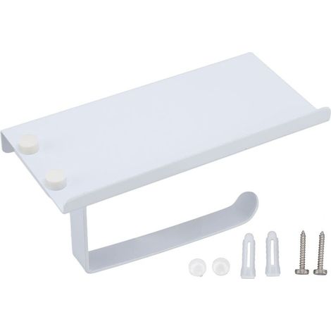 Door-paper hygienic in stainless steel, shelf of phone, Rust-resistant, prevents the sliding, door-towels for bathroom and kitchen (1/5)