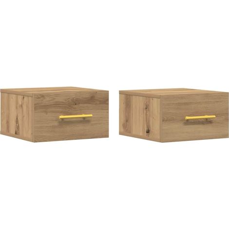 Maison Exclusive - Nachttisch 2 pcs Artisan-Eiche 35 x 35 x 20 cm