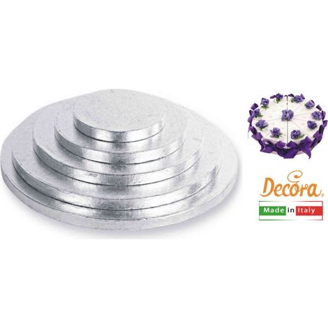 Karma Decora Cakeboard Silver Tondo D 40 cm H 1,2 cm