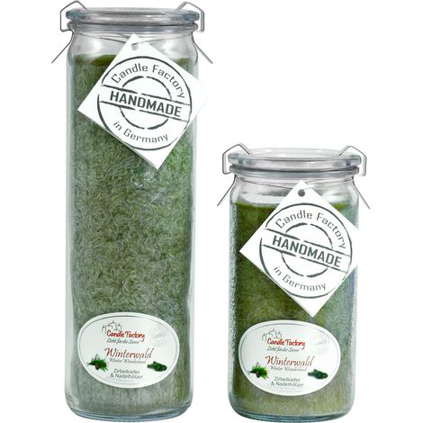 Candle Factory Kerzen-Set Winterwald Big + Mini Jumbo Duftkerze (1/5)