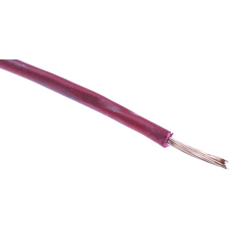 Fils de connexion RS PRO UL1569, 7 0,08 mm² 28 AWG, 300 V, PVC Rouge, 100m ( Prix pour Bobine de 100 Mètres )
