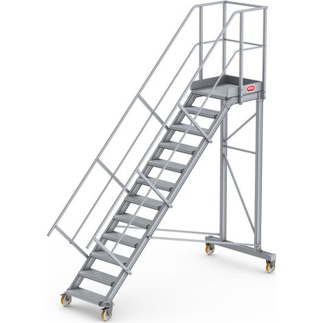 Altrex Podesttreppe fahrbar 45° 12 Stufen