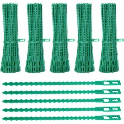 Lien pour végétaux,Lot de 600 Attaches de Plantes, 23CM Attaches de Jardin Réglable Liens de Serrage en Plastique pour Jardin Flexible, Attache Tomates de Câble de Jardin pour Aider à Souteni (1/4)