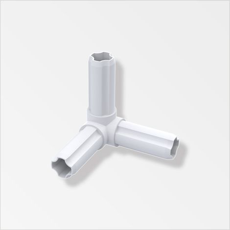 alfer Combitech Eckverbinder Winkel Kunststoff 23,5 mm weiß