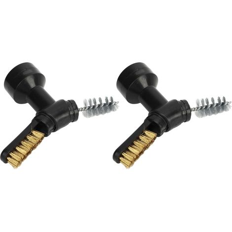 Brosse de nettoyage pour batterie de voiture 2 pièces, outil manuel antirouille et anti-poussière, nettoyant bornes de batterie (1/5)