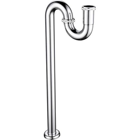 WT04 Siphon de lavabo design en laiton chromé 1 1/4 (1/5)