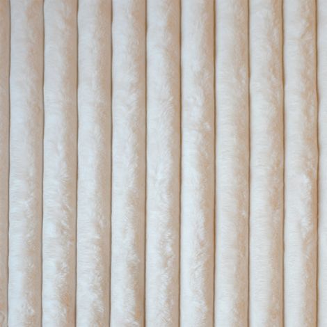Tissu côtelé imitation fourrure Ecru 142 cm (1/2)
