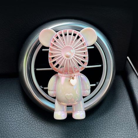 ensemble De Deux Pices De Diffuseur D'arme De Sortie D'air D'ours, Parfum De Voiture, Sortie D'air De Climatiseur De Voiture D'aromathrapie Durabl (1/5)