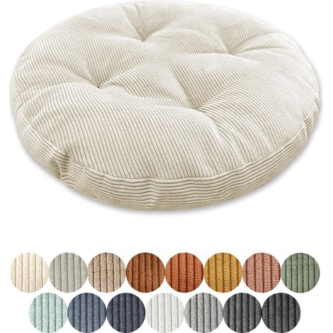 Coussin de siège rond 40cm d'épaisseur 6cm 1 pièce, coussin de sol rond, coussin d'assise, housse de chaise, coussin pour chaise, rembourrage, housse pour salon, bureau, salle de conférence (1/5)