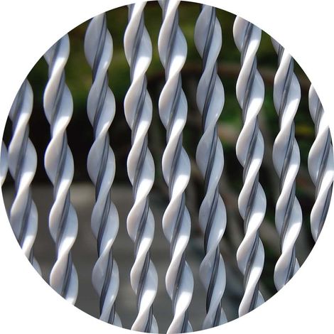 TÜRVORHANG RIVA 2, 90X210CM WEIß-GRAU (1/3)