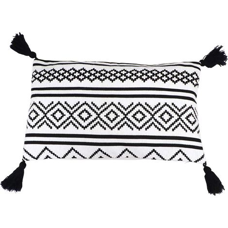 Coussin géométrique 30 x 50 cm en laine de coton avec doublure pour canapé et - Décoration