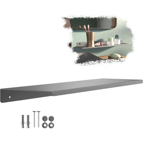 SOTECH Design Wandregal HOVER Tiefe 13 cm Höhe 3 cm Länge 45 cm inkl. Befestigungsset für Wandmontage, anthrazit, 1 Stück (1/5)