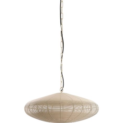 Light & Living - hängeleuchte - Bahoto - beige - metall - E27 -