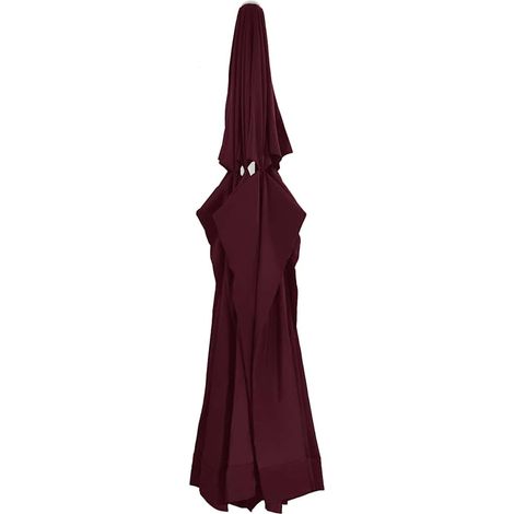 Tela de repuesto para sombrilla rojo burdeos 610 cm vidaXL