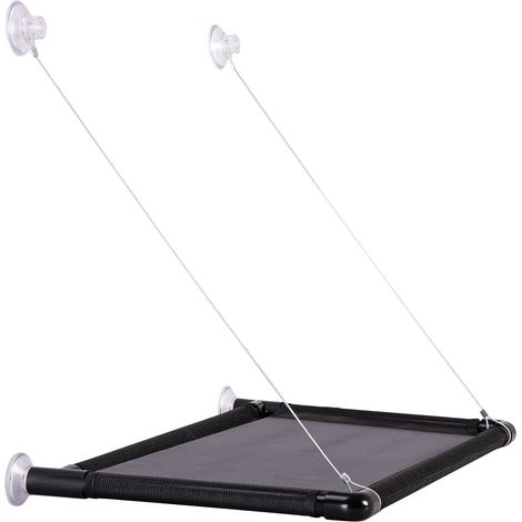 Hábitat para gatos de ventana, hamaca para gatos con 4 ventosas atornillables, soporta hasta 13,6 kg, asiento para gatos de ventana que ahorra espacio, hábitat para gatos de ventana, adecuado para ven