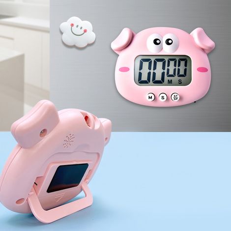RB600 Elektronische Frosch-Stoppuhr für Schüler, Küchentimer, Zeitmanager, Peppa Pig Design, 100-Minuten-Countdown + Batterie enthalten (1/5)