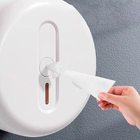 Automatischer, wandmontierter Toilettenpapierspender mit zentralem Zugsystem, wasserfester Kunststoff – für den privaten und gewerblichen Gebrauch