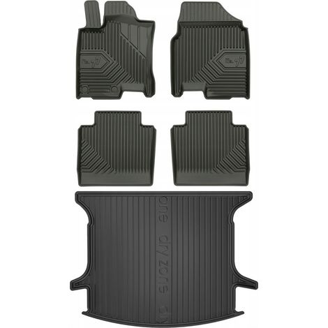 SET 77 Tapis de sol et sur-tapis Nissan Qashqai 1+2 2006-2013 (1/5)