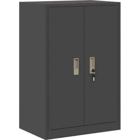 Armario de almacenamiento Negro 60 x 40 x 90 cm Acero vidaXL