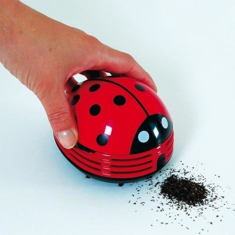 Mini aspirateur de table coccinelle - mini aspirateur à piles - Cadeau cuisine et art de la table-Ywey (1/5)