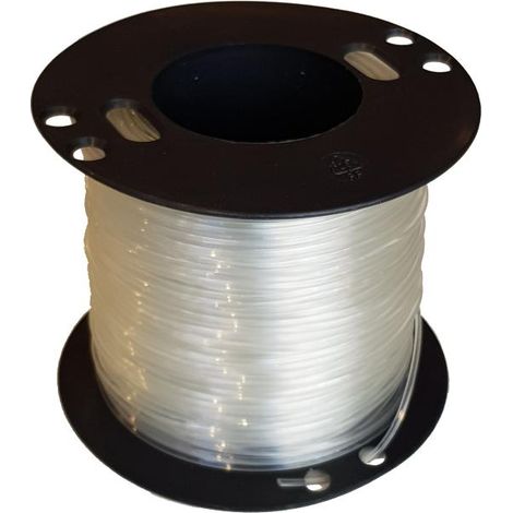 Bobine de fil perlon 100 mètres 2 mm – Pour confectionner fils de suspension – Charge maximale 10 kg – Câble métallique durable – Arti Teq