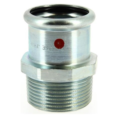 Mamelon acier carbone à sertir Femelle Ø35 Mâle 1"1/4