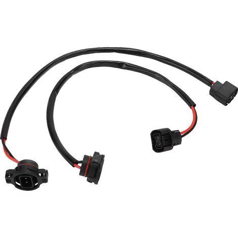 2 adaptateurs de câble universels 5202/H16 mâle vers femelle pour phares et feux antibrouillard de voiture L
