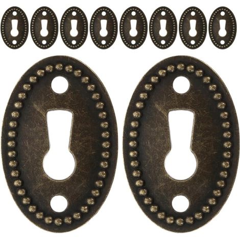 Lot de 12 plaques recouvrement ovales en alliage zinc pour (1/5)
