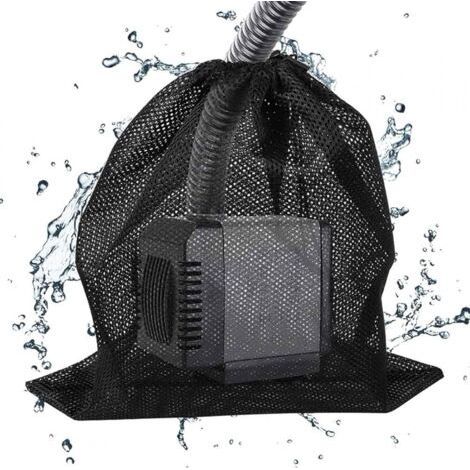 2 Pack Pond Pump Blocking Bags, Industrial Filter Net, for Biological Pond Filter, Black (1/4)