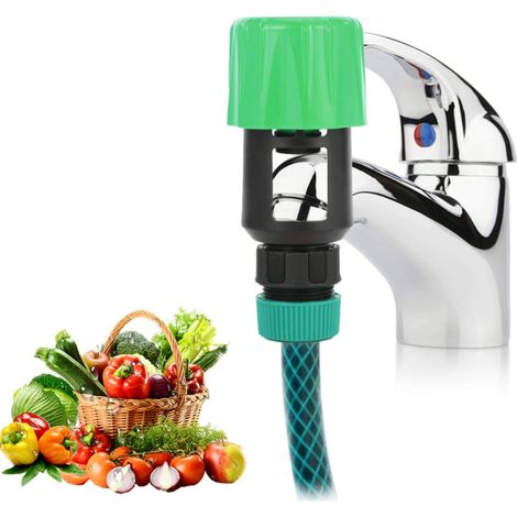 Raccord Robinet Jardin 3/4 Pouce Avec Bague pour Étanchéité, Adaptateur Faucet Tuyau pour Extérieur (1/5)