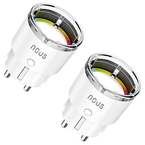 nous Nous A1 Smart 16A wifi telecommande plug. Internet wattmetre minuteur programmable prise electrique connectée. Alexa domotique, Google Home assistant vocal compatible. Economiseur d electricite m