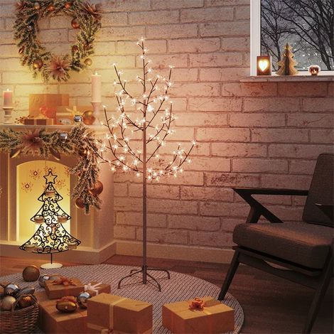 Furniture Limited - Árbol LED con flor de cerezo 84 LED blanco (1/5)