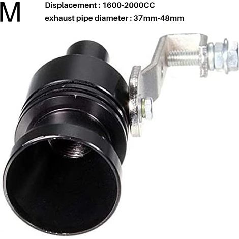 Sifflet simulateur son turbo externe, pot d'échappement modifié, valve de décharge, tuyau sonore pour simulateur de bruit turbo. (1/5)