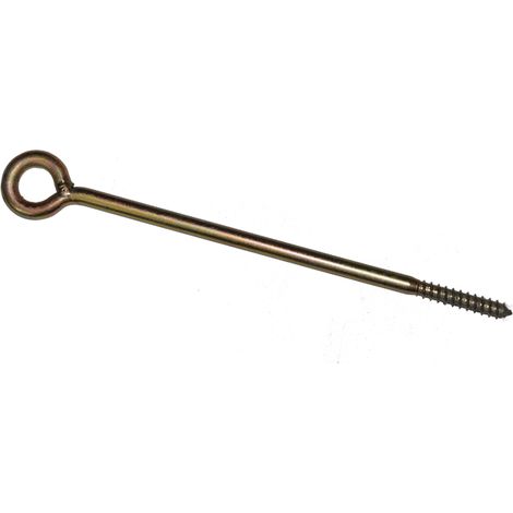 Maillestore – Piton d'ancrage diamètre 12mm – Longueur 300mm – Lot de 10 pièces en acier – Fixation pour câbles et filets